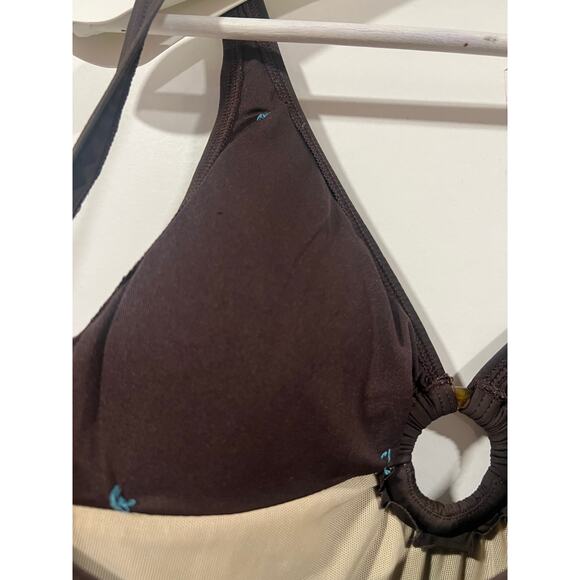 Women’s Tommy Bahama one Piece Swimsuit 6 Brown - Picture 6 of 7